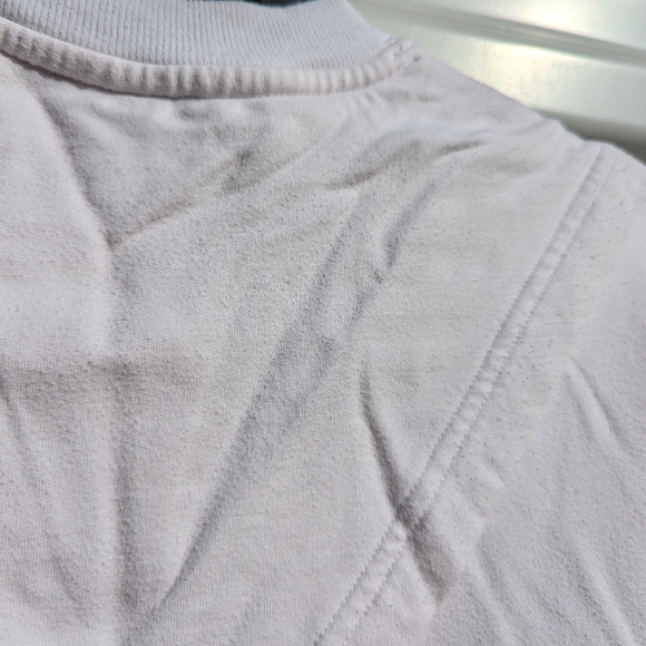 Athleta Yoga Tie Back cross over white sweatshirt - Picture 8 of 9